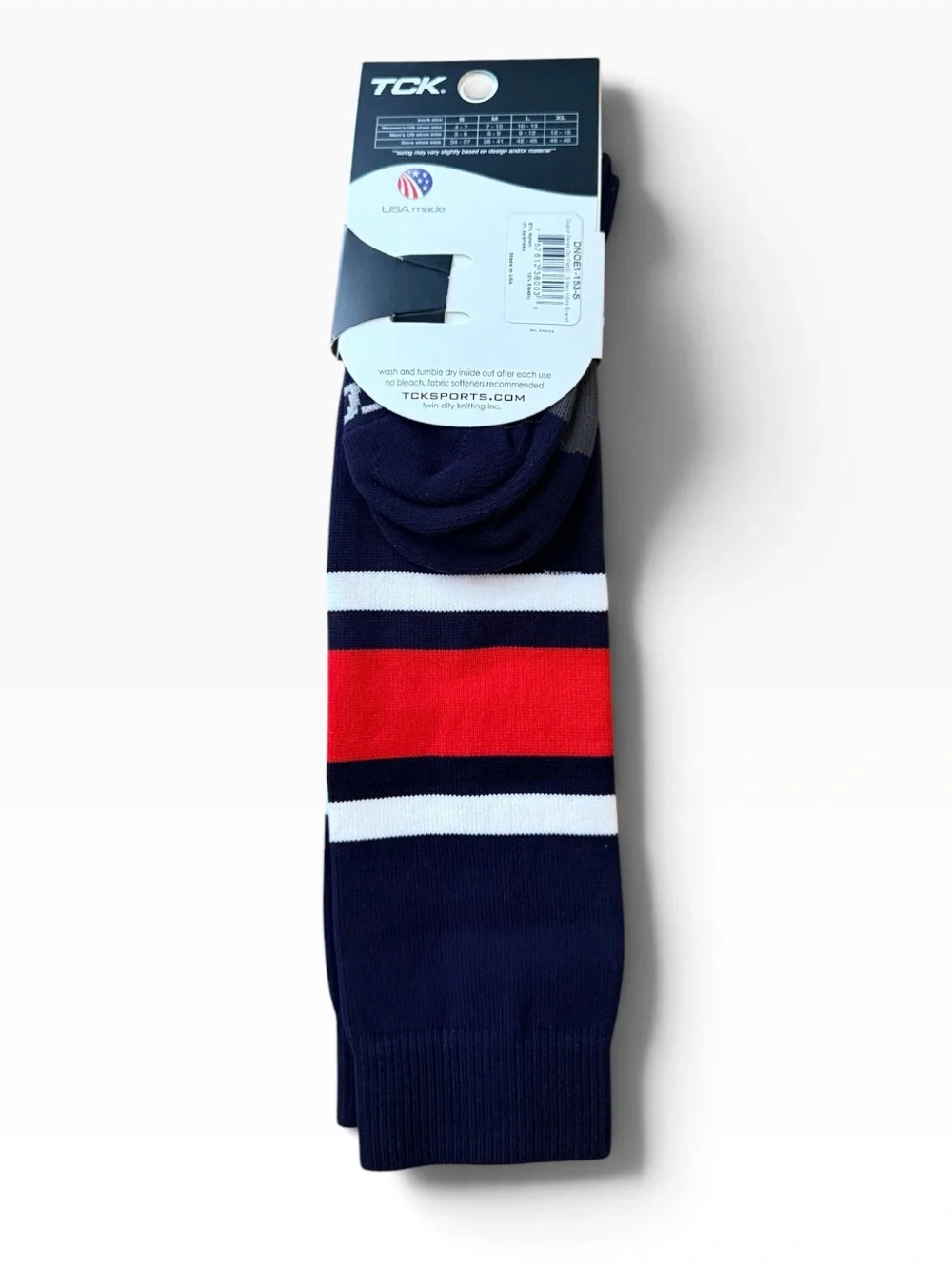 TCK Dugout Series OTC Baseball Softball Socks Navy White Scarlet Small NWT USA